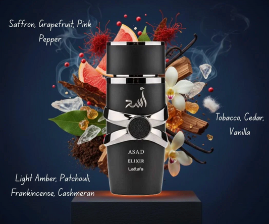 Asad Elixir by Lattafa – 100ml Bold. Refined. Unforgettable.