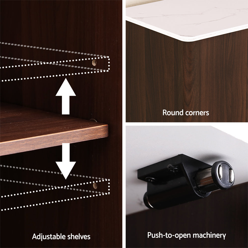 Artiss Buffet Sideboard Cabinet Marble Style Tabletop