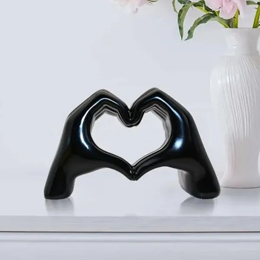 Resin Love Gesture Statues - Sculptures Desktop Ornament, Nordic Light Luxury Art Crafts, Office & Home Decoration