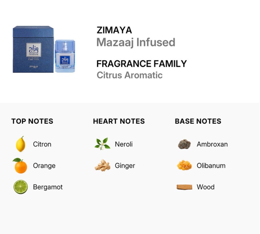 Afnan Zimaya Mazaaj Infused Eau de Parfum (100ml)