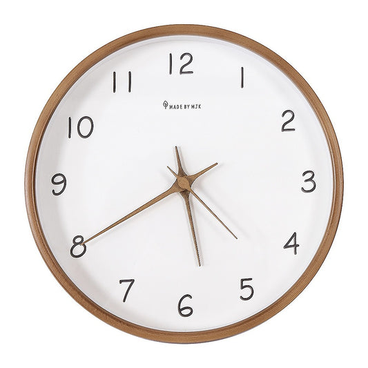 10" Clock Wooden Modern Wall Art
