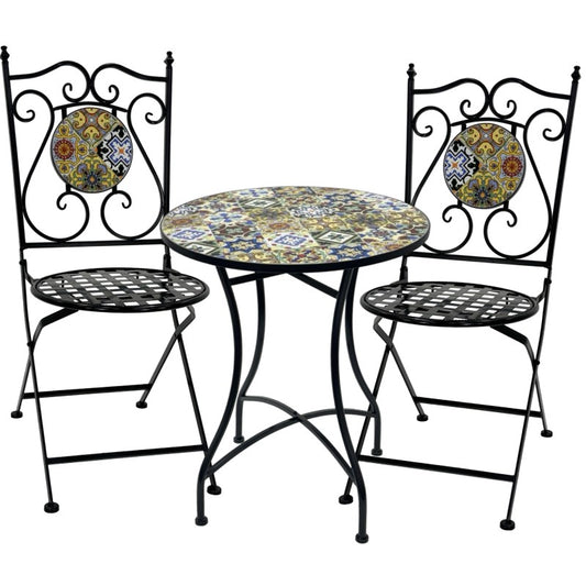Colorata 3pc Settings Table Chairs